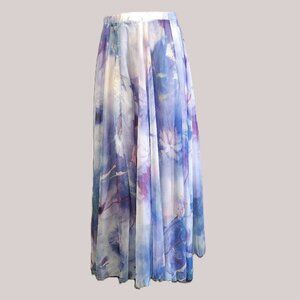 Chicwish Watercolor Floral Maxi Skirt